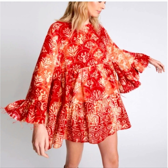 One Teaspoon Babylon Magique Mini Babydoll Dress Medium - Picture 4 of 16